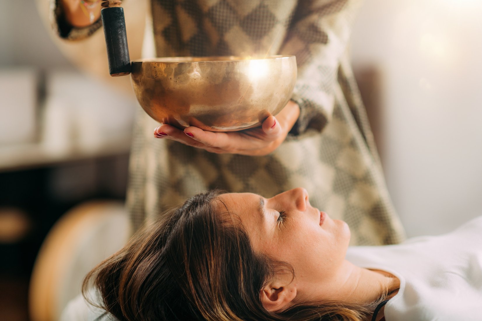 Tibetan Singing Bowl In Sound Healing Therapy